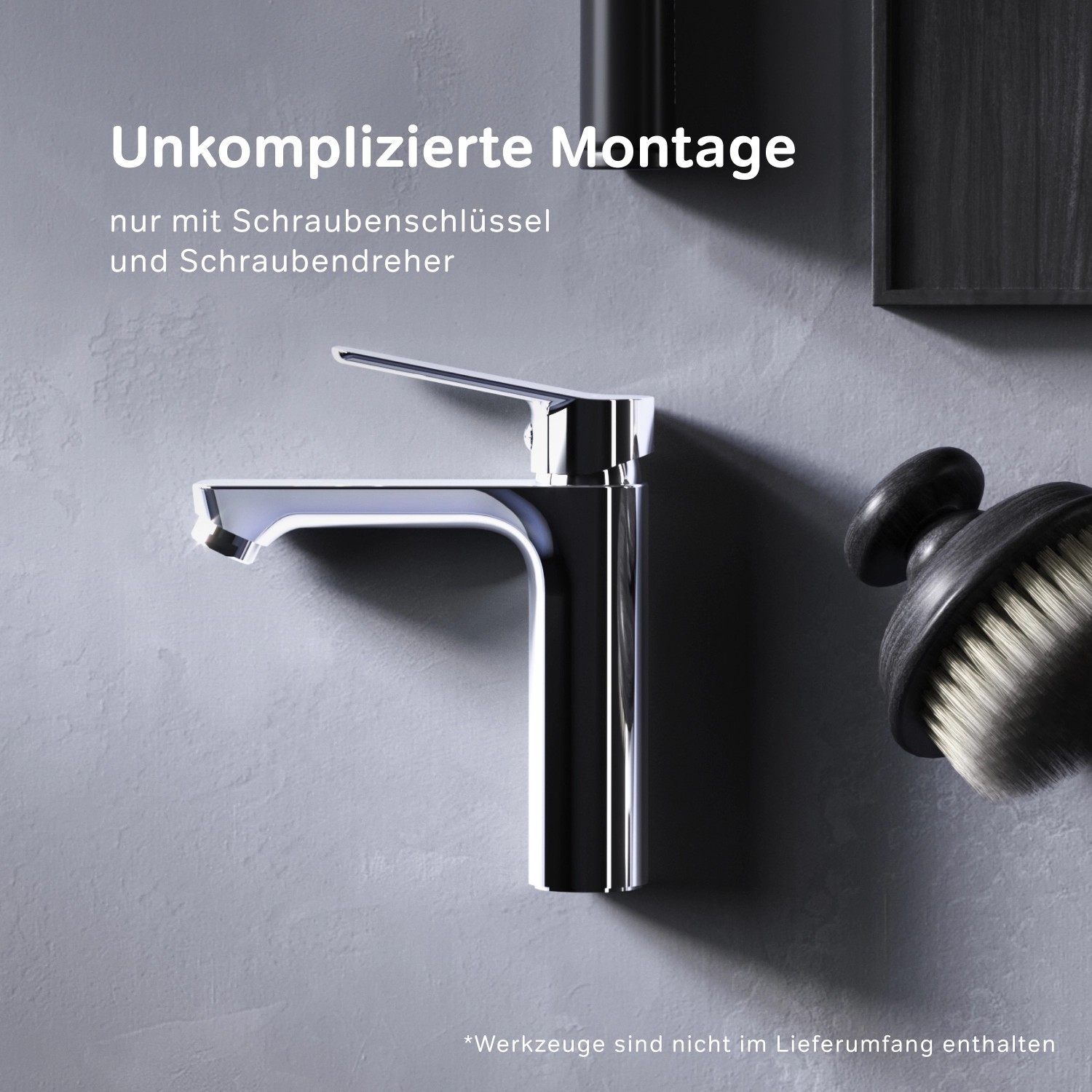 AM.PM Einhebel Waschtischarmatur Hit Wasserhahn Bad aus Messing FTA02800 Chrom_8