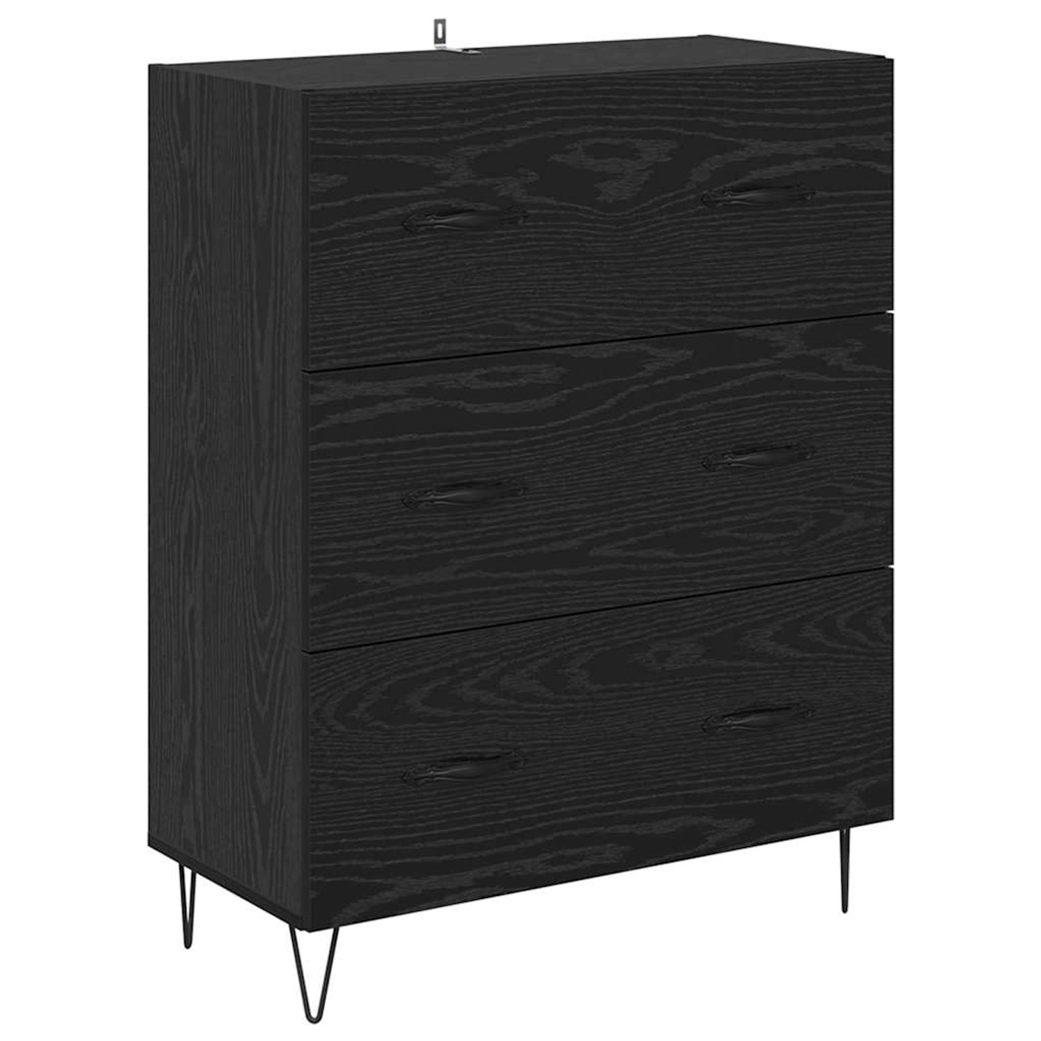vidaXL Sideboard mit Schubladen Schwarz Eichen-Optik 69,5 x 34 x 90 cm 8814 günstig online kaufen