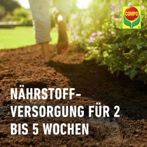 Sack Compo Bio Pflanzerde, torffrei, 50L. Geeignet für Stauden, Sträucher, Hecken und Bäume.