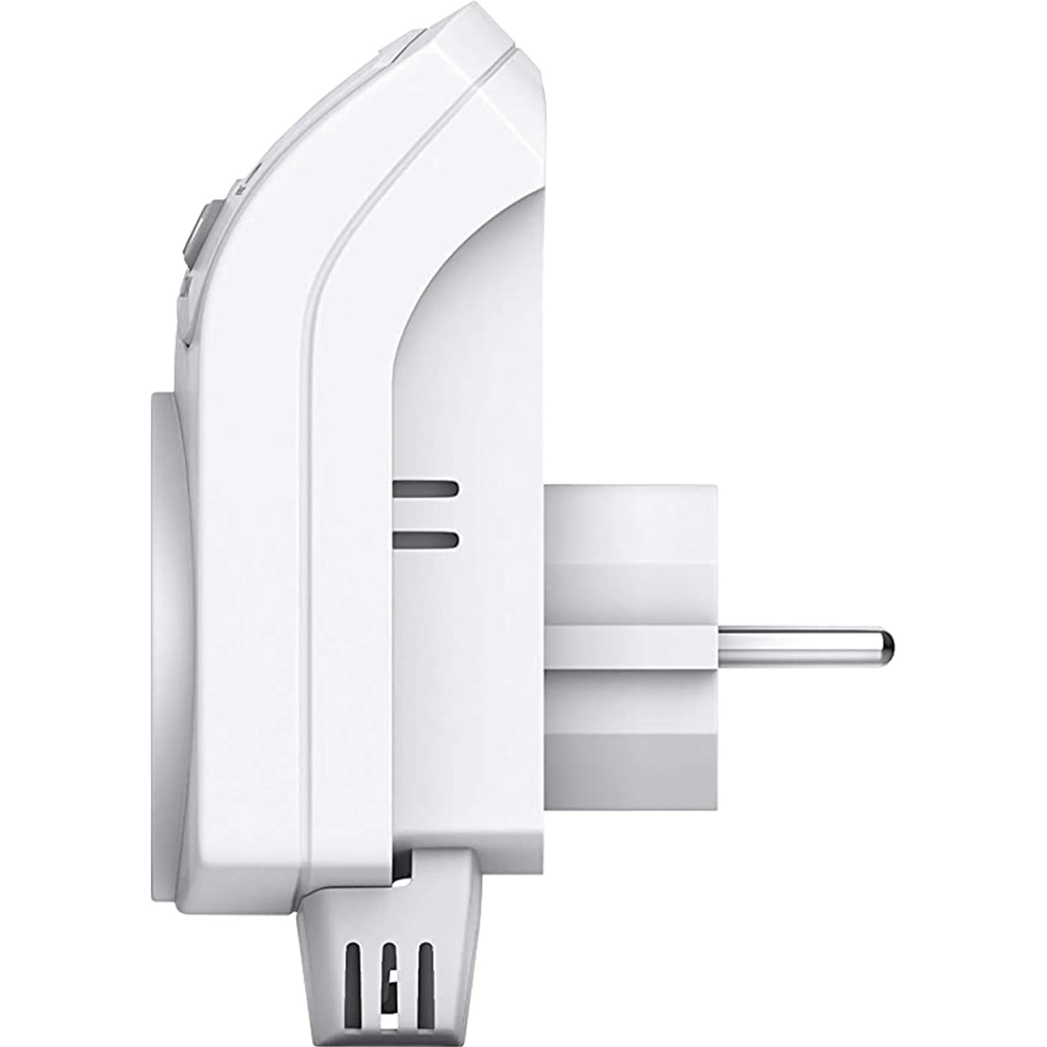 Digitales Steckdosenthermostat BC23SRT01 in Weiß, zur Temperaturregelung von Heiz- und Kühlgeräten.