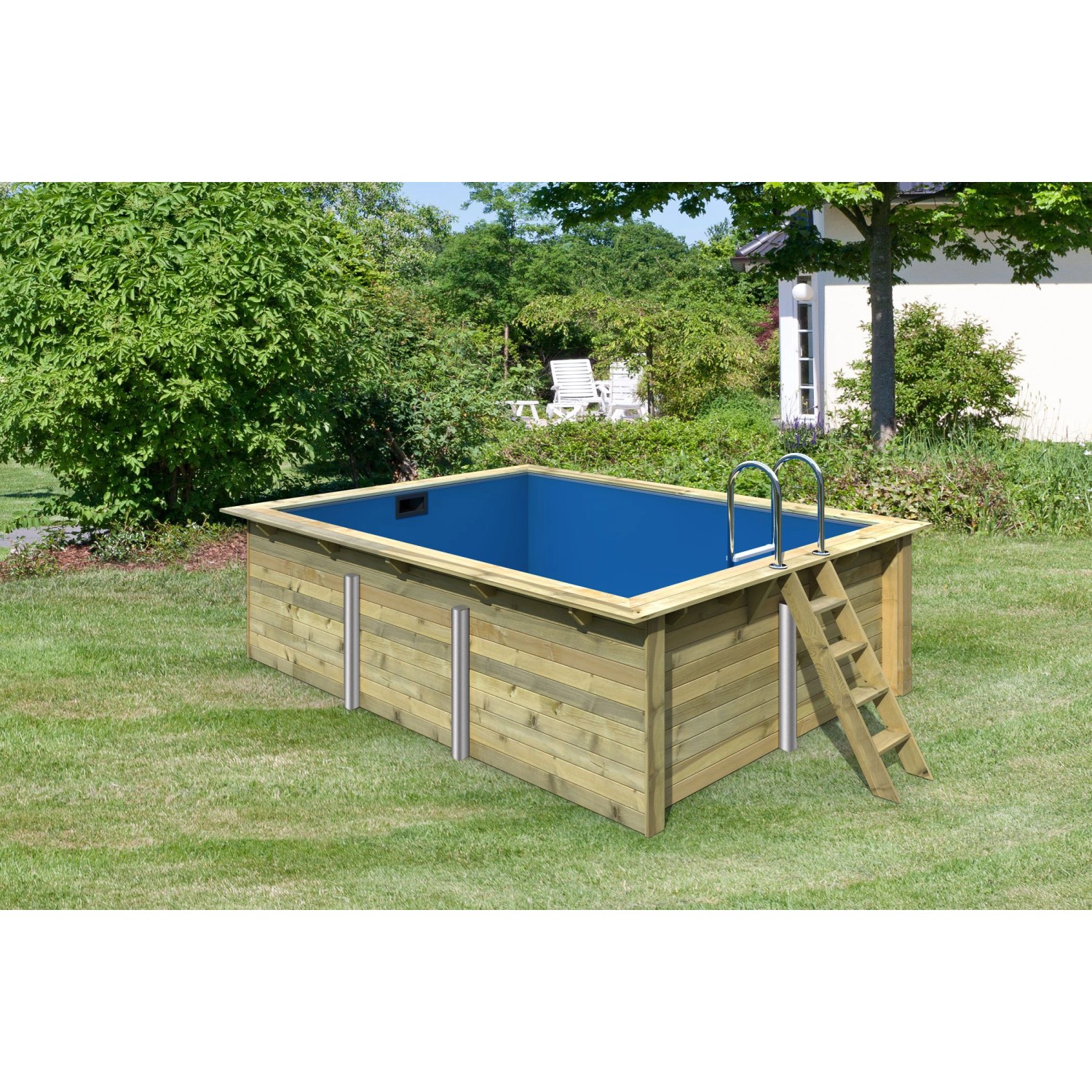 Karibu Pool Gr. 2 KDI Innenhülle Blau