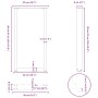 vidaXL Bartischbeine U-Form, 2 Stk., schwarz, Stahl, Maße: 50x90-91 cm. Möbelbeine für Bartische.