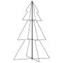vidaXL Weihnachtskegelbaum mit 200 LEDs, 150cm hoch, für Innen und Außen.