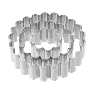 Zenker Ausstecher-Set, 3 Edelstahl Küchenhelfer in verschiedenen Größen.