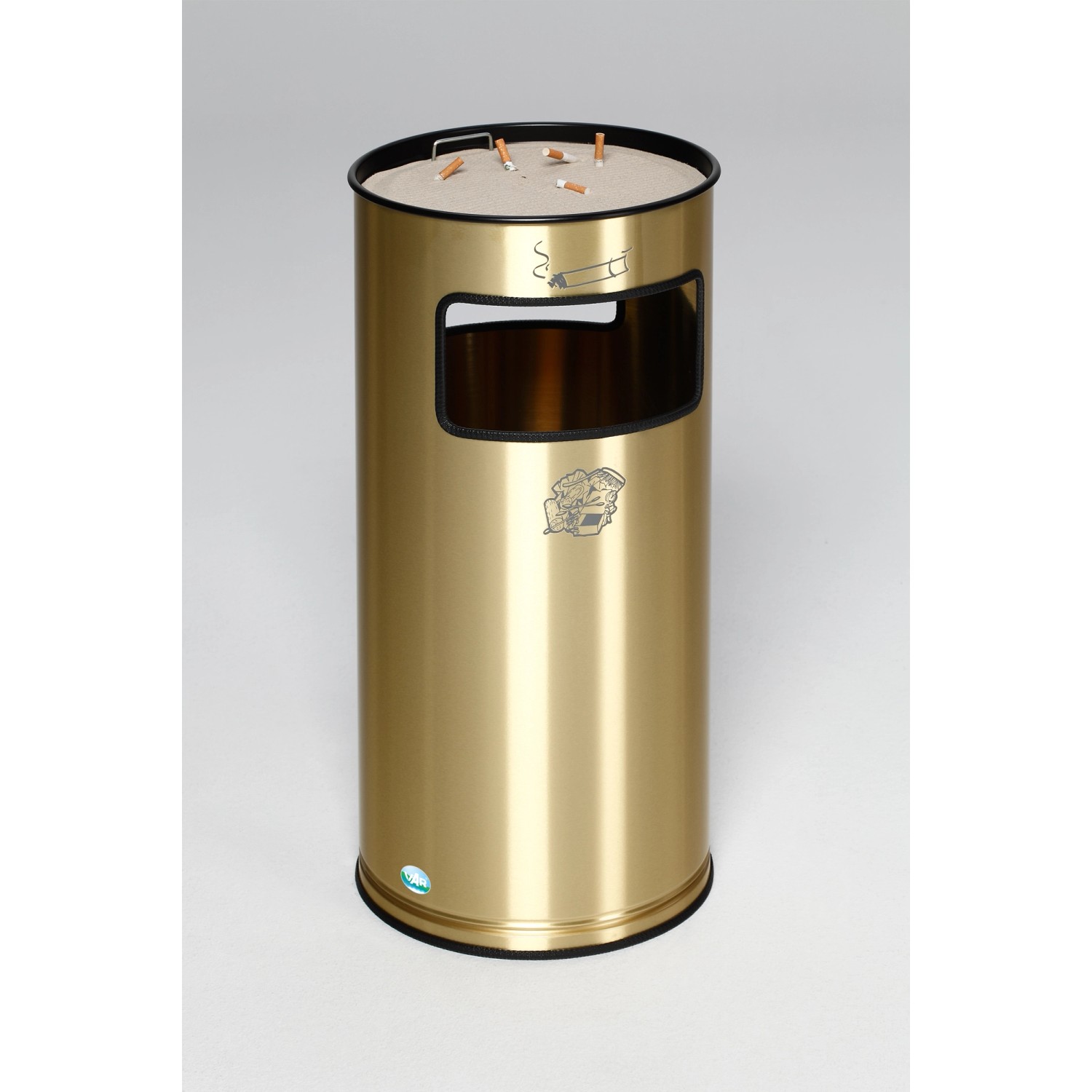 PROREGAL Kombiascher Mit Kantenband 37,4 Liter HxBxT 70 x 32 x 32 cm Messin günstig online kaufen