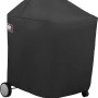 Schwarze Weber Abdeckhaube Premium für Performer GBS Holzkohlegrill.