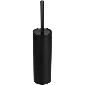Schwarze Wenko WC-Garnitur Casoli mit Silikonbürste, Ø 9,1 x 40 cm. Modern und hygienisch.
