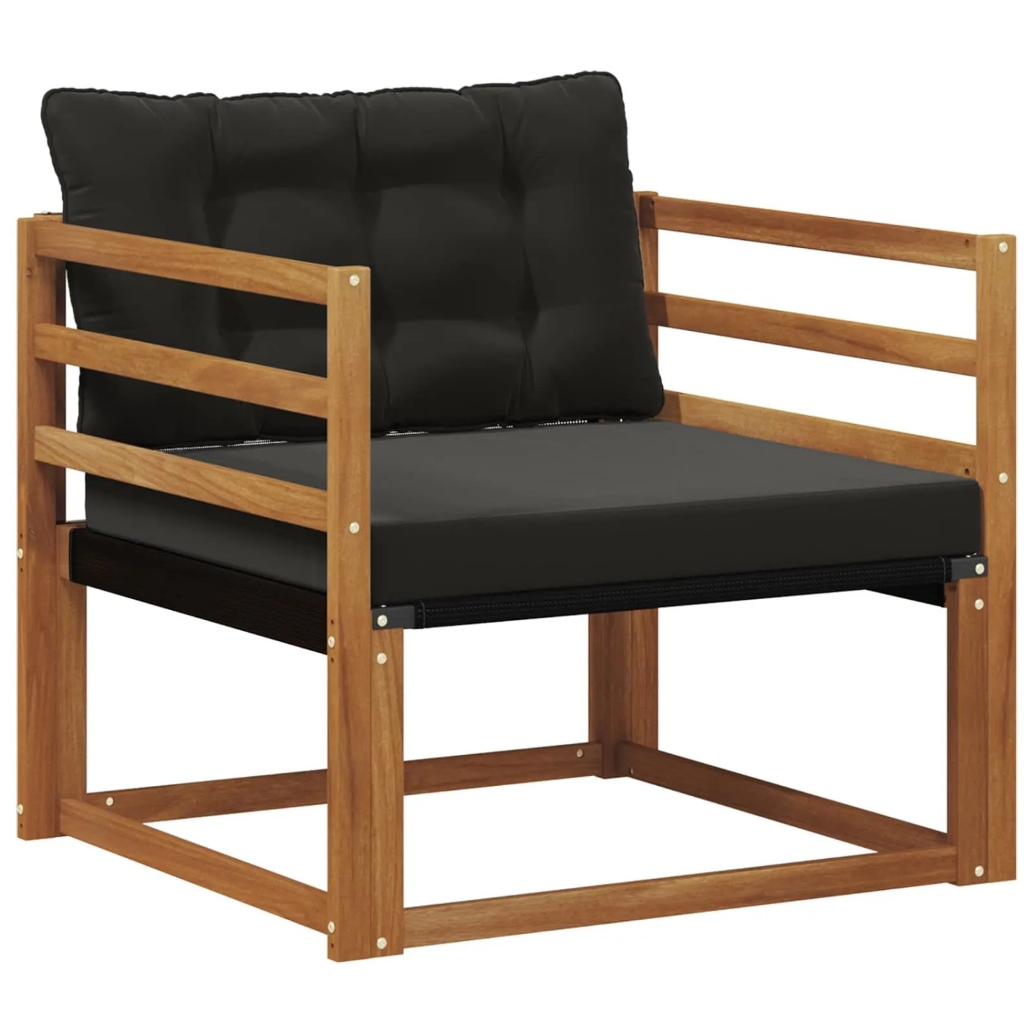 vidaXL Outdoor-Sofagarnitur Massives Akazienholz und Textilene Natur 3436312