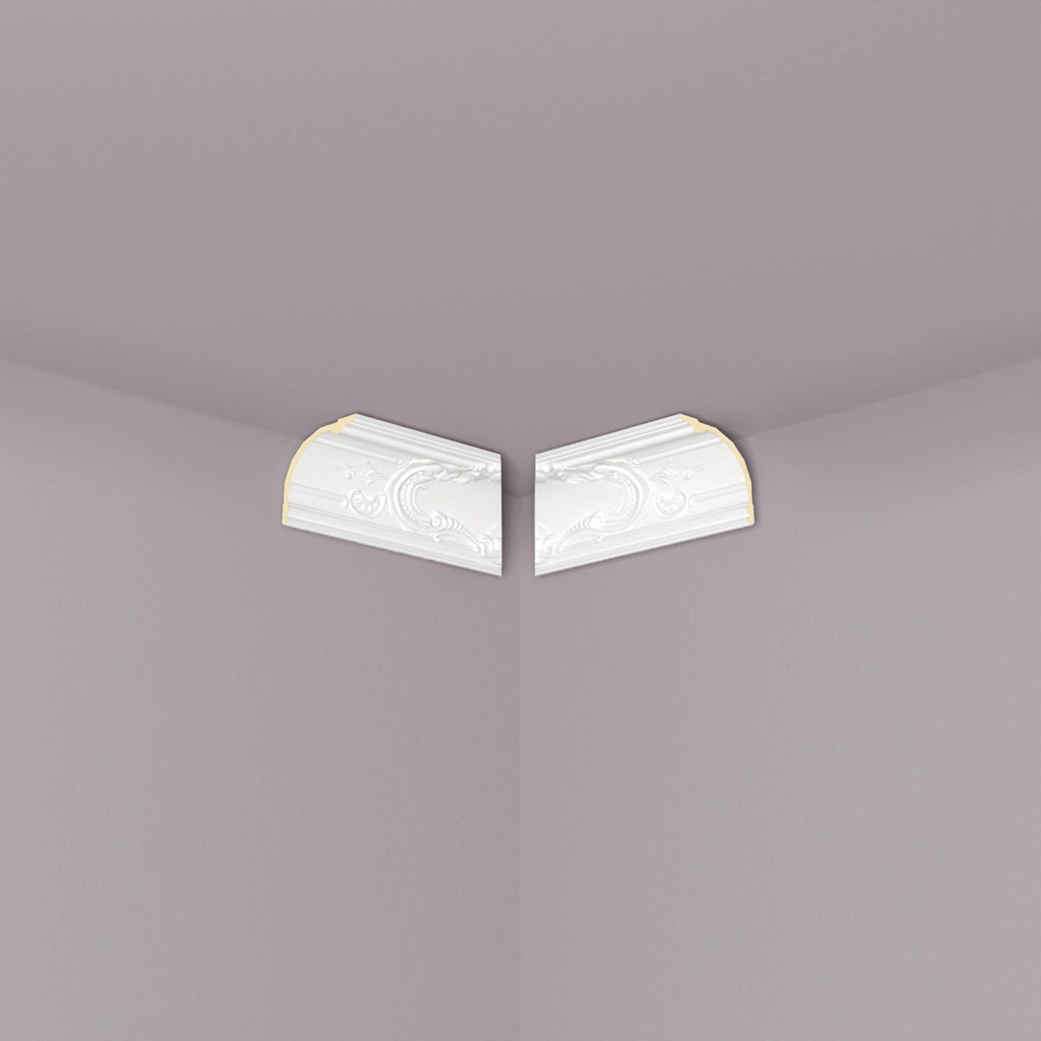 NOEL & MARQUET NMC Z42 ARSTYL Dekorative Innenecken Eckleiste Zierleiste Stuckleiste 2 m 200 cm x 17,4 cm x 17,4 cm Weiß