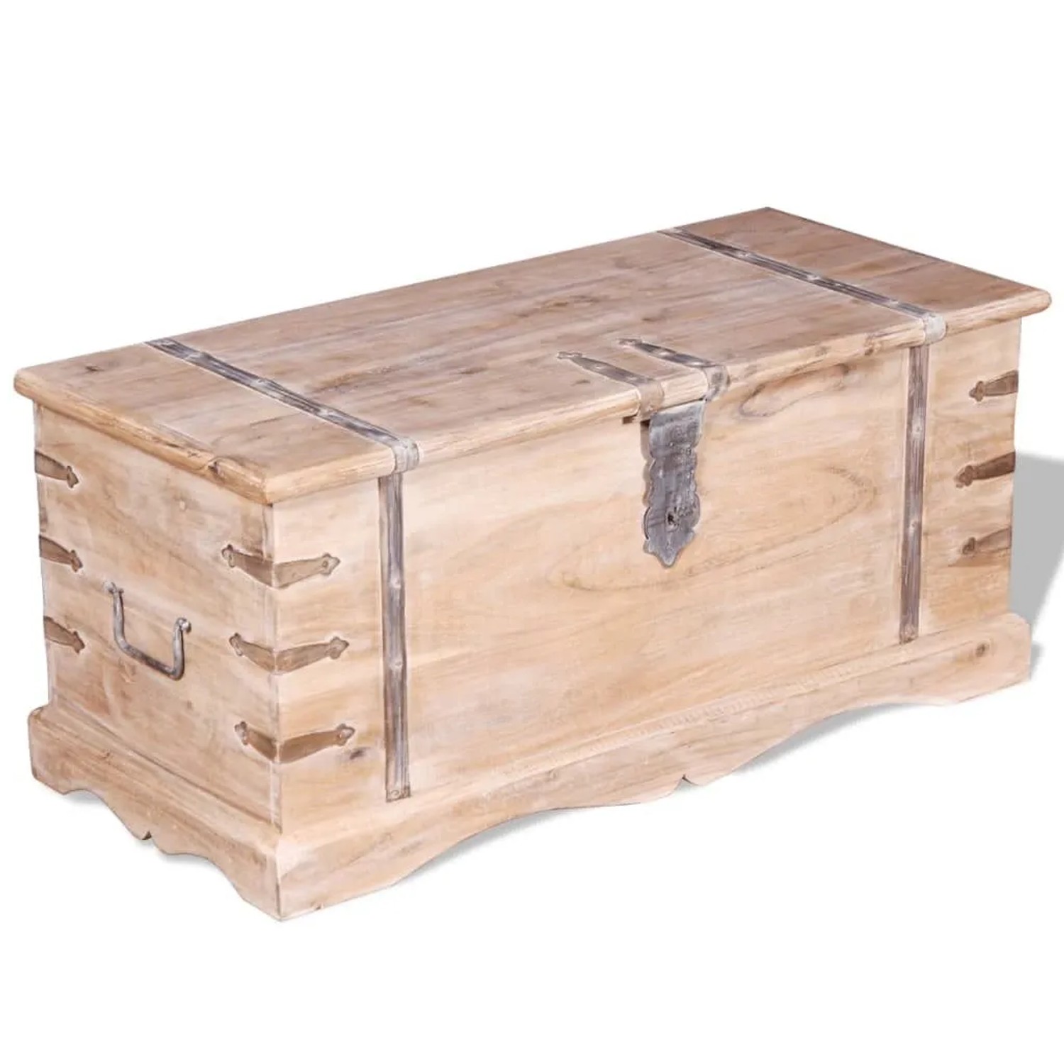 vidaXL Truhe Akazienholz 244053