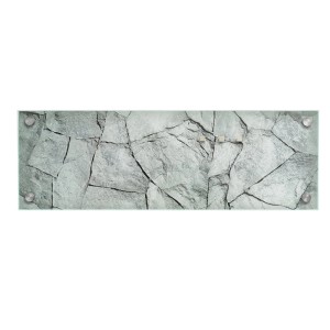 KARAT Design Memoboard Rock, 20x60 cm, aus Glas mit Steinmuster, vielseitig einsetzbar.