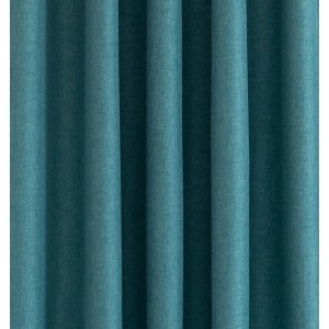 Blickdichter, petrolfarbener Fenstervorhang Allen mit verdeckten Schlaufen.