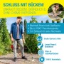 Gloria Thermoflamm bio Professional Plus Unkrautbrenner mit Schlauch im Einsatz.