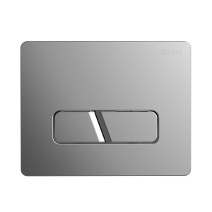 Siamp Cut Betätigungsplatte für Ingenio WC, Chrom glänzend, mit 2 Tasten.