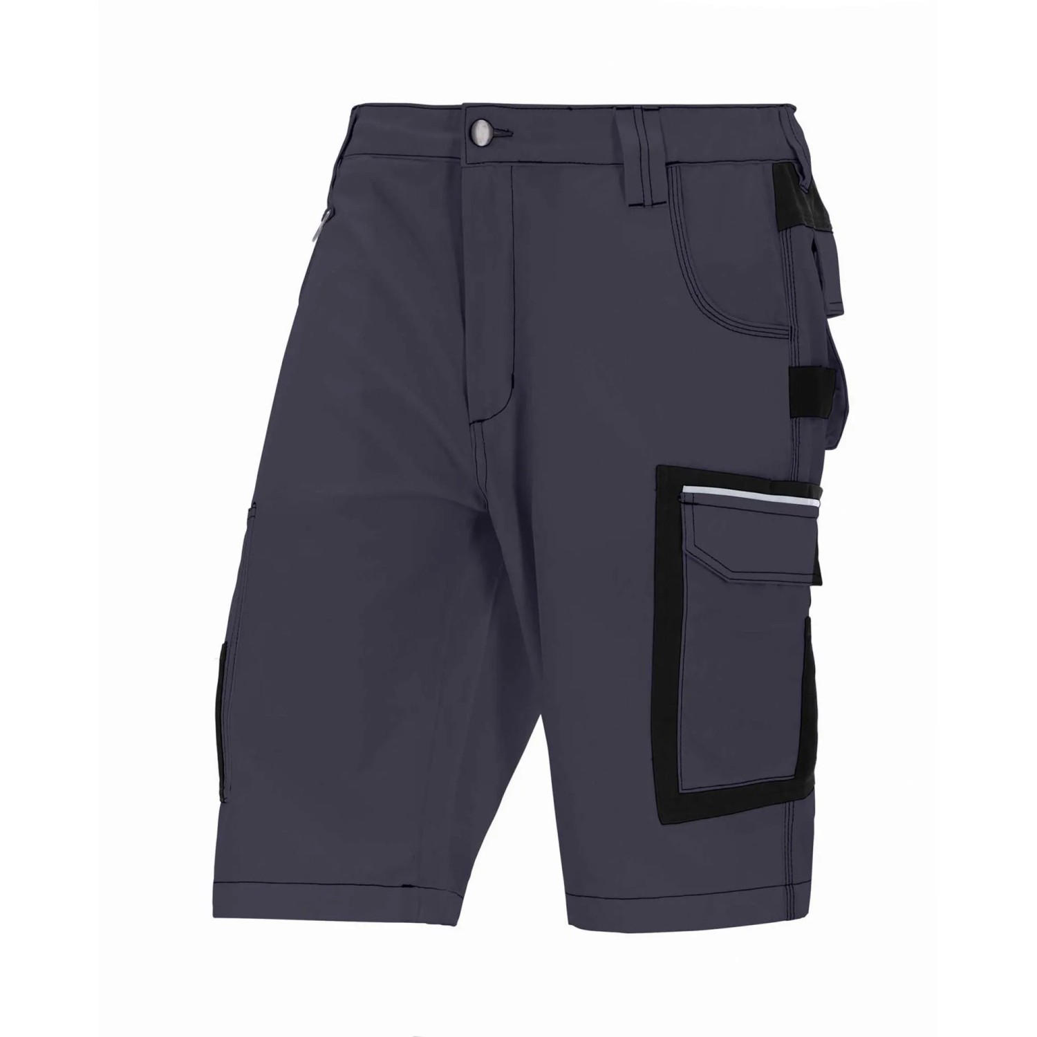 Eliworx Shorts Workwear mit Stifttasche Gr. 44 Grau