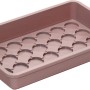 Universal-Anzuchtschale in Taupe, 38x24x6 cm, mit runden Aussparungen für Quelltabs.