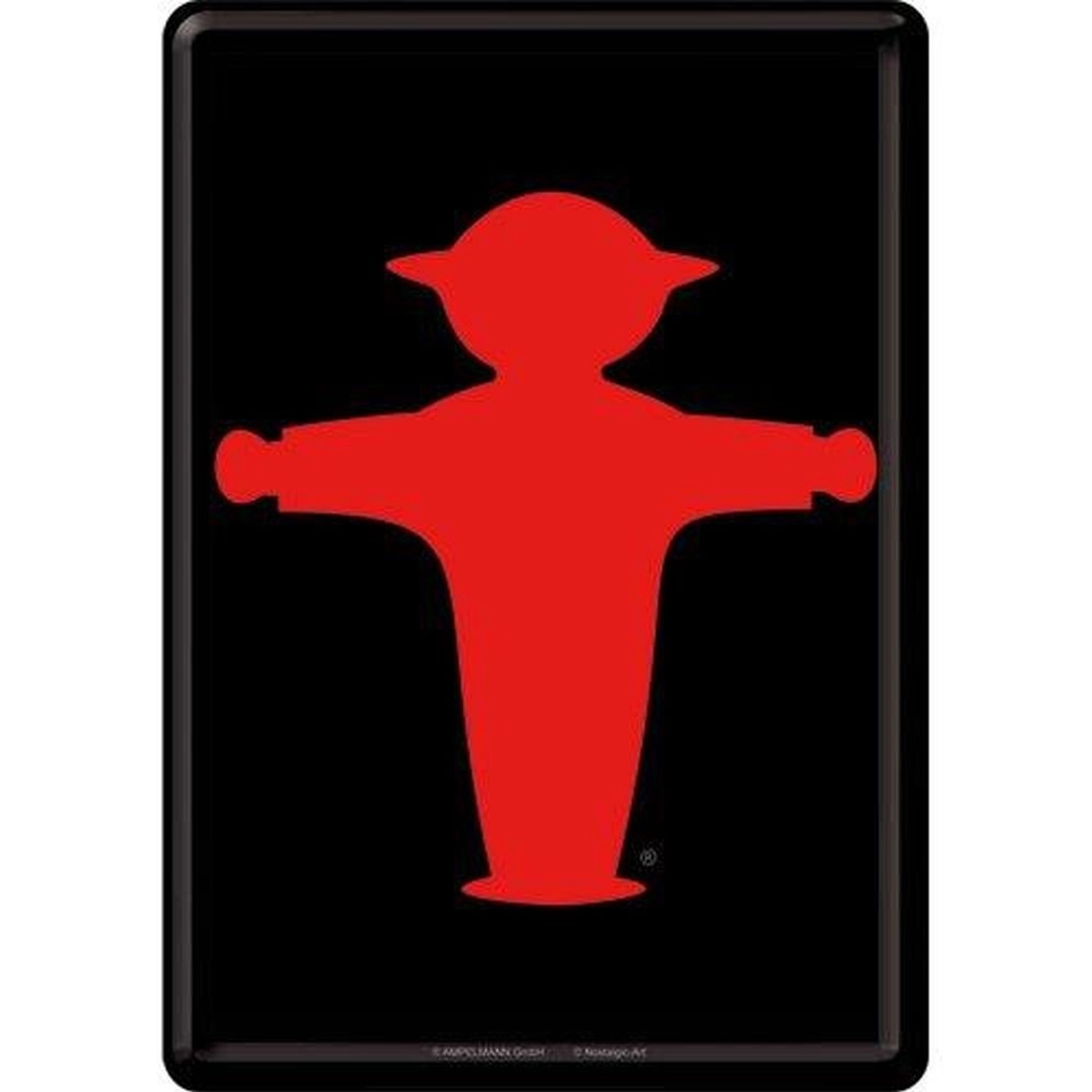 Nostalgic-Art Blechpostkarte - Berlin - Ampelmann - Rot günstig online kaufen