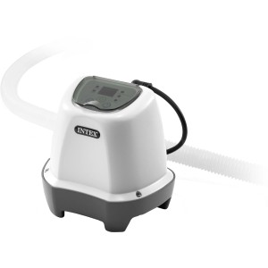 Intex Krystal Clear QS200 Salzwassersystem für Pools, weiße Elektrolyseanlage mit Display.