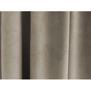 Blickdichter, silberfarbener Bricoflor Vorhang Velia mit verdeckten Schlaufen.