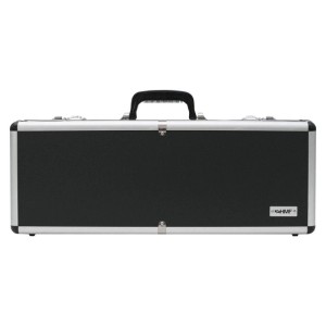 HMF 14433-02 Alu Transportkoffer Zahlenschloss 62 x 26 x 12 cm Schwarz