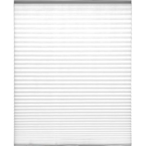 Weißes Klebeplissee, 90x190 cm, für Fenster: Lichtdurchlässiger Faltstore zur einfachen Montage ohne Bohren.