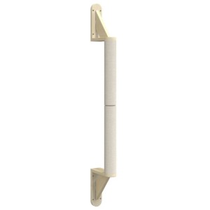 Wand-Kratzsäule, 109 cm, mit Sisal umwickelt, zur Wandmontage für Katzen.