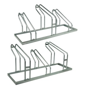 TRUTZHOLM Fahrradständer für 6 Fahrräder, höhenversetzt, aus Stahl.