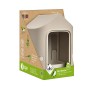Elho Vogelfutterhaus Cosy, 18 cm, beige-weiß. Modernes Design für den Garten.