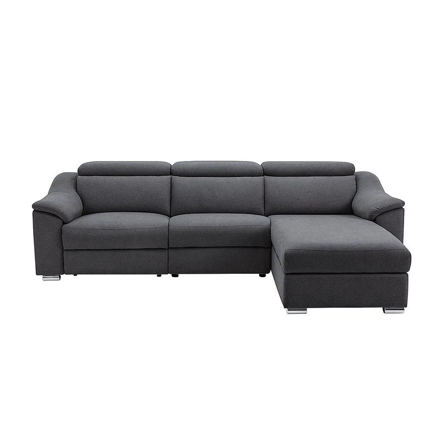 Vente-unique Relaxsofa Pedrera Anthrazitgrau 284 cm