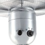 Detailaufnahme: Chrom Standventilator SV 45-40 mit Bedienelementen.