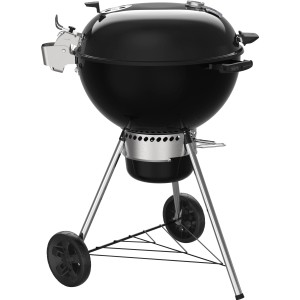 Schwarzer Weber Holzkohle Kugelgrill Master-Touch Premium E-5770 mit Deckel und Thermometer.