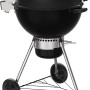 Schwarzer Weber Holzkohle Kugelgrill Master-Touch Premium E-5770 mit Deckel und Thermometer.