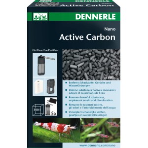 Dennerle Nano Active Carbon Intensiv-Filterkohle für Aquarien, Packung.