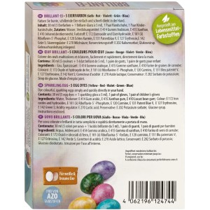 Brauns-Heitmann Brillant-Ei Eierfarben Set mit 5 Farben und Glanz-Effekt für Ostern.