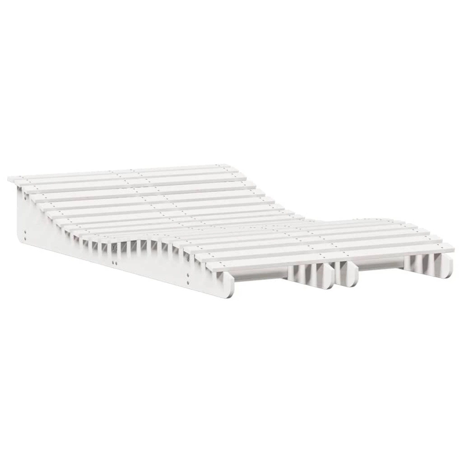 vidaXL Sonnenliegen 2 Stk Weiß 205x60x31,5 cm Massivholz Kiefer 832575 günstig online kaufen