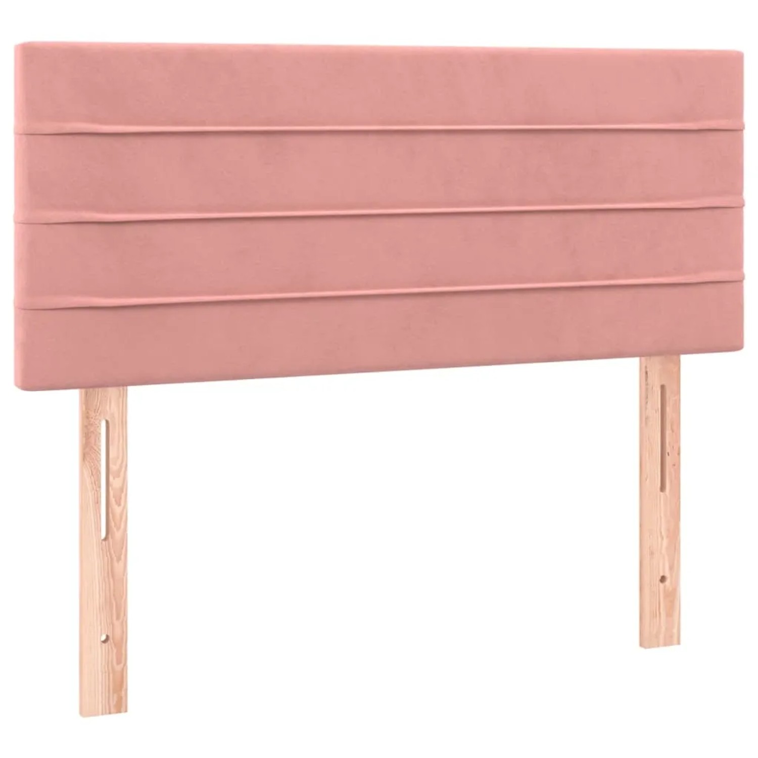 vidaXL LED Kopfteil Rosa 80x5x78/88 cm Samt 3121787