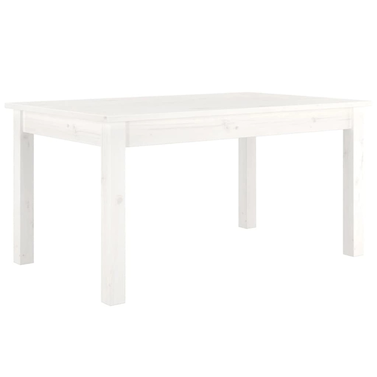vidaXL Couchtisch Weiß 80x50x40 cm Massivholz Kiefer 814280 günstig online kaufen
