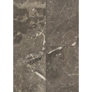 Muster des Laminatbodens Visiogrande in Granit Schwarz. Steinoptik mit Fugen.