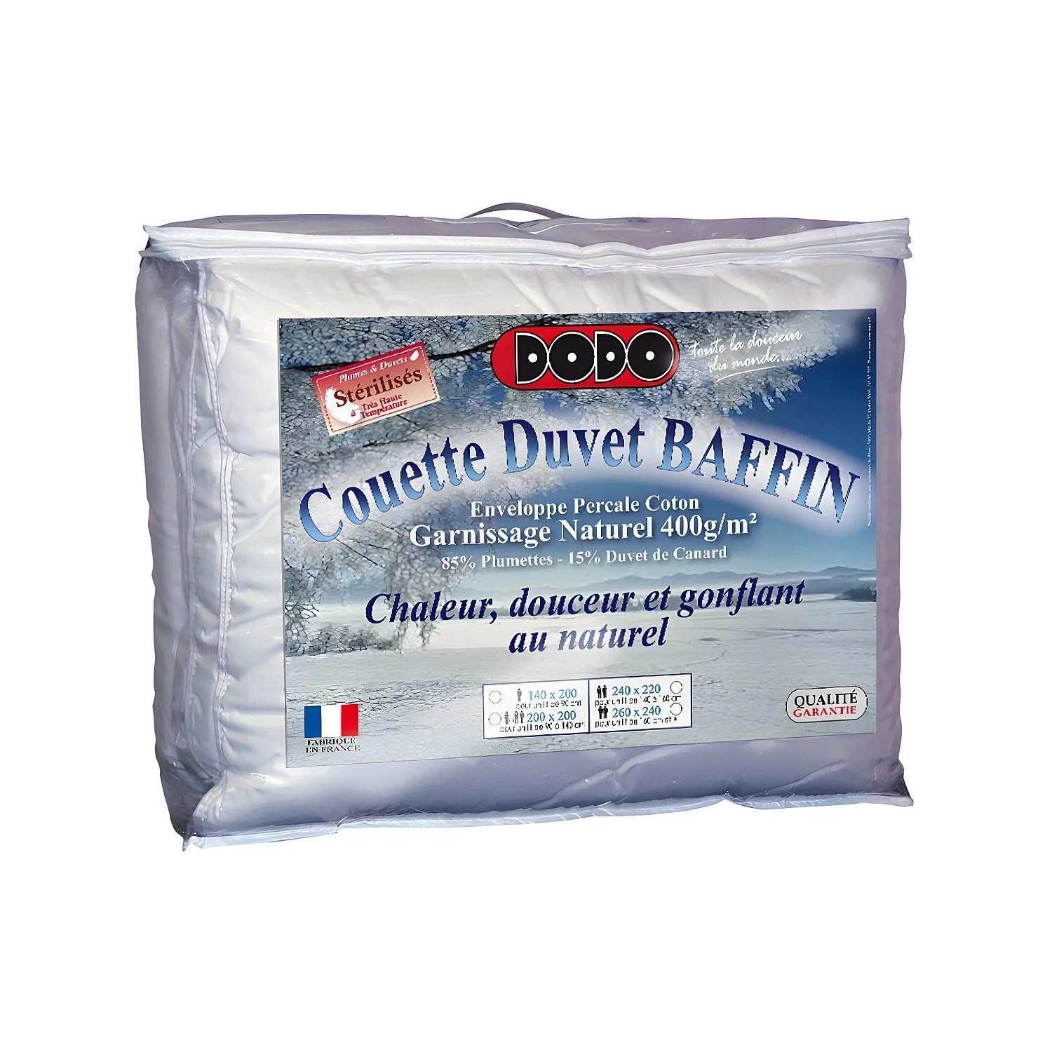 Vente-unique Bettdecke Baffin Weiß 260 cm