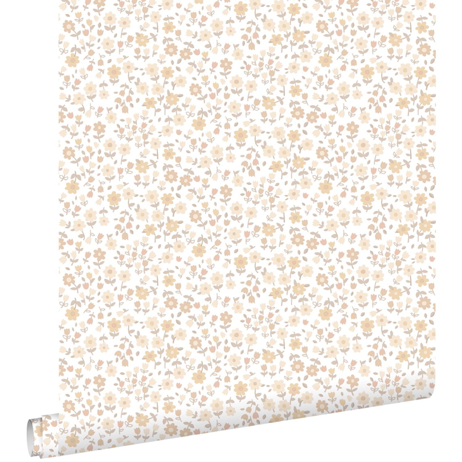 ESTAhome Tapete Blumen Beige 0.53 x 10.05 m 139578 günstig online kaufen