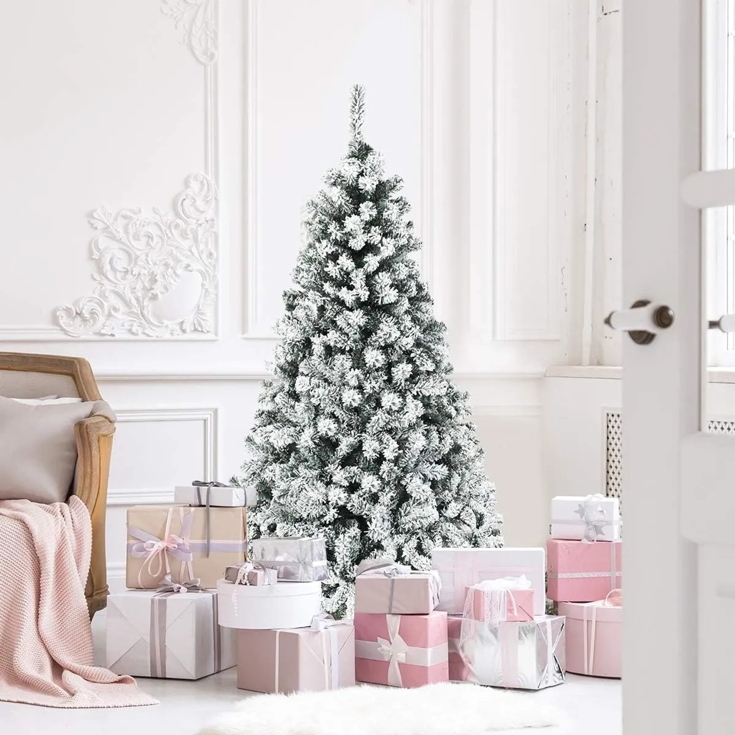 COSTWAY Knstlicher Weihnachtsbaum LED warmwei 180 cm kaufen bei OBI