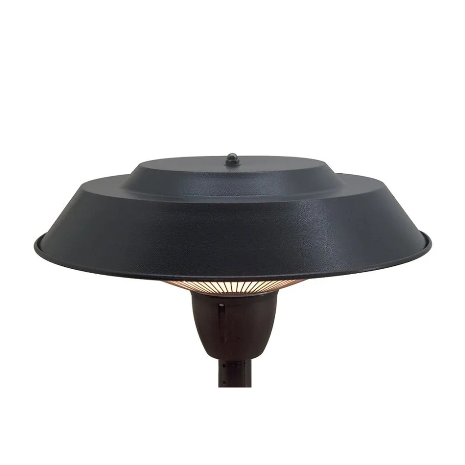 Schwarzer Jet-Line Terrassenheizer Pollux in Tischlampenform, 69 cm hoch.