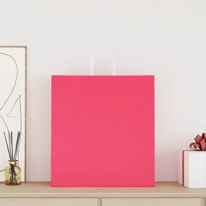 vidaXL Papiertragetaschen 250 Stk mit Henkeln Rosa 45x17x48 cm 4101905