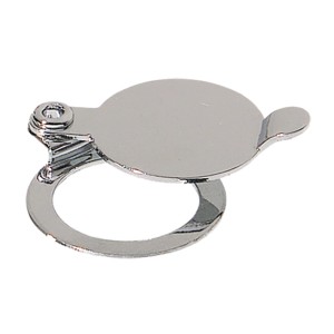 Verchromte Basi Sichtschutzblende aus Messing für Türspion, schwenkbar.