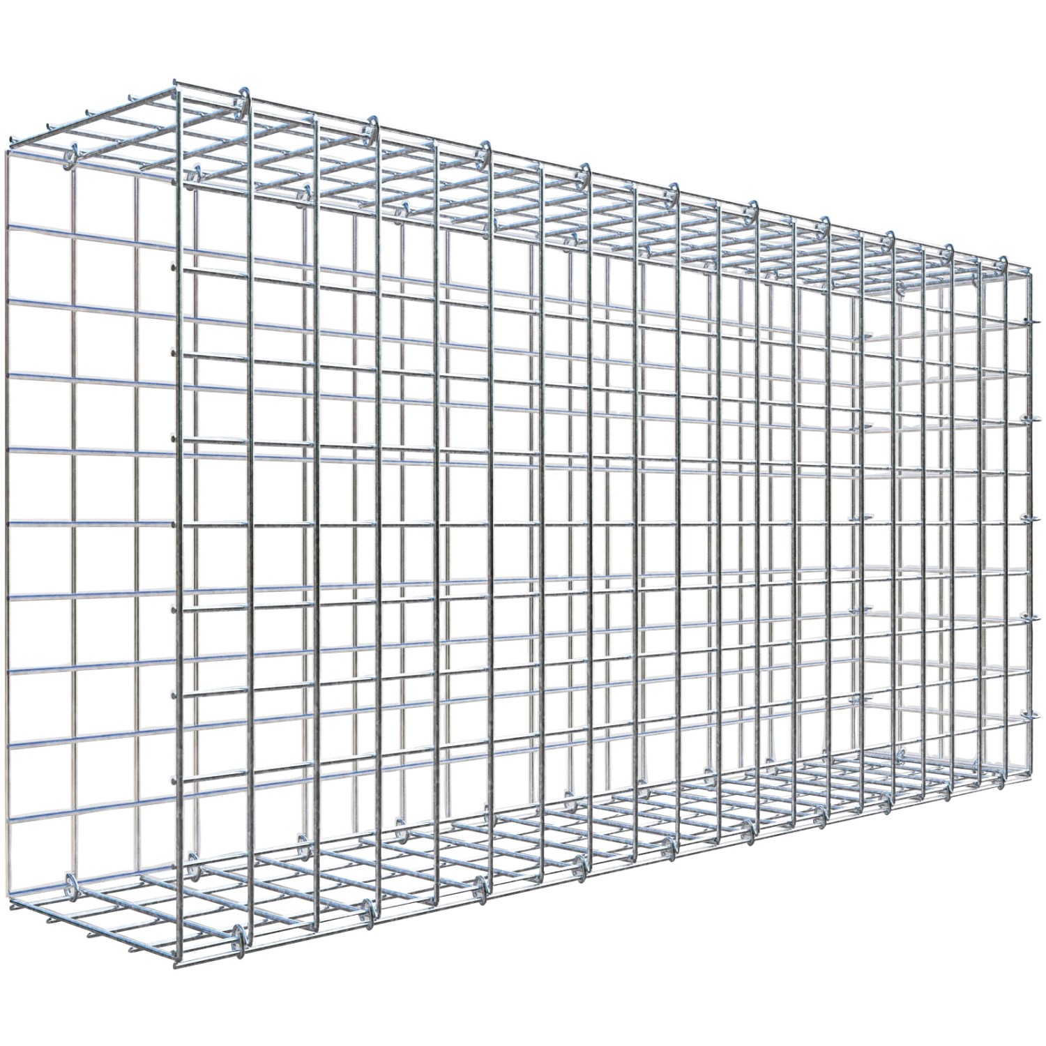 Thumbnail - Gabiona C-Ring-Gabione-Anbaukorb Typ 2 50 x 100 x 20 cm Maschenw 5 x 5 cm