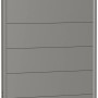 Biohort Wandpaneel Sichtschutz in Quarzgrau-Metallic, 100x180cm. Sichtschutzzaun für Garten und Terrasse.