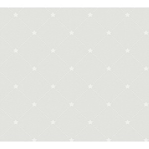 Michalsky Vliestapete Change mit Sternen in Sand, Beige und Weiß.