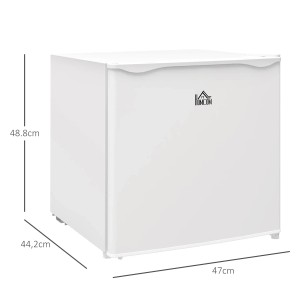 Weißer HOMCOM Mini-Gefrierschrank, 35L, freistehend, ideal für kleine Räume.