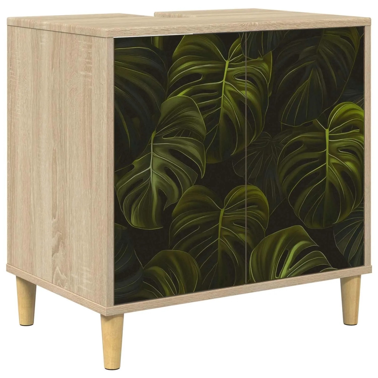vidaXL Badezimmerschrank ELBURG Sonoma 60 x 40 x 60 cm Holzwerkstoff 8007393