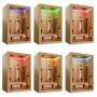 Artsauna Infrarotkabine Kiruna130 Premium mit Dual Technologie und verschiedenen Farblicht-Optionen.